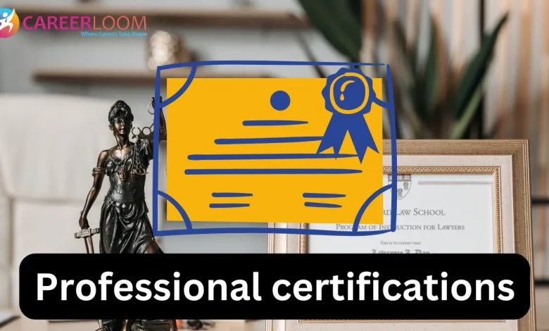 Professional certifications